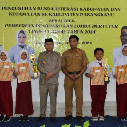 Siswi SD IT Wildan Waladun Sholeh yang Mewakili Sulawesi Barat Ketingkat Nasional Kejuaraan Lomba Be